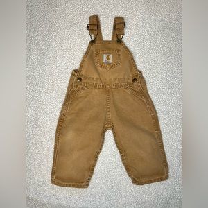 Carhartt Tan Overalls Boys 18 Months GUC
